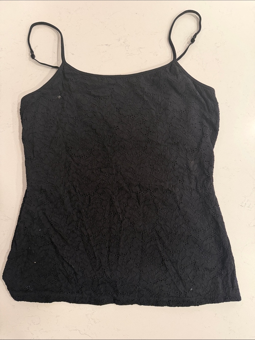 Express Black Lace Cami with Adjustable Straps